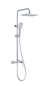 New Trend 4 funzioni Digital Show Gun Grigio Bidet Pulsante Miscelatore di controllo Set completo di doccia a pioggia in ottone con acqua forte