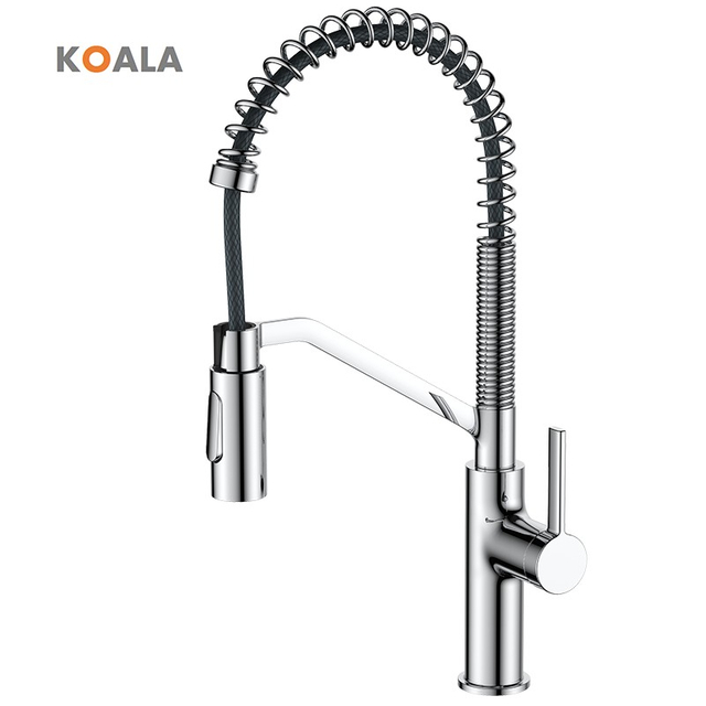 Grifos de fregadero de cocina extra&iacute;bles 2 en 1 modernos, grifos mezcladores para lavabo, grifo de resorte de cocina negro
