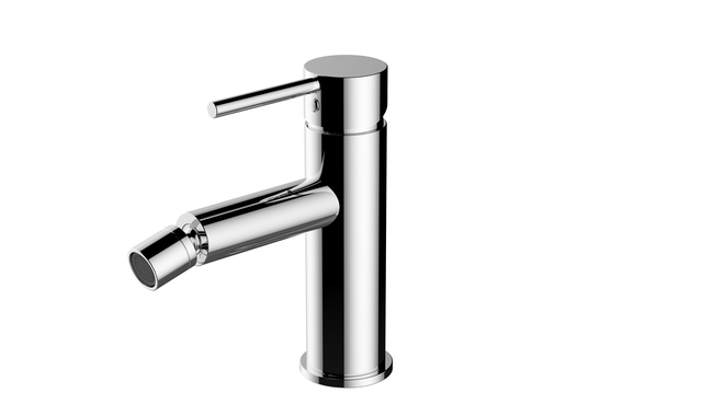 Robinet de salle de bains en laiton au Design moderne, robinet d'&eacute;vier en Nickel bross&eacute; &agrave; poign&eacute;e unique, grand robinet de lavabo de salle de bains