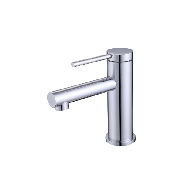 Grifo de lavabo de ba&ntilde;o de construcci&oacute;n de lat&oacute;n macizo con un solo orificio, color negro mate moderno, gran oferta