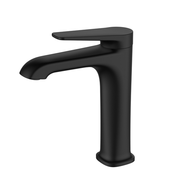 Elegante servizio personalizzato popolare Rubinetto miscelatore per lavabo da bagno con finitura in ottone annerito nero opaco