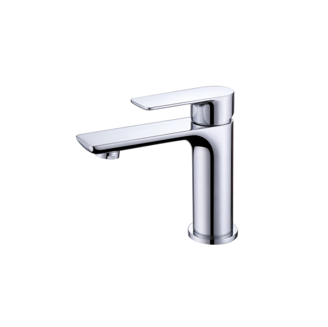 Grifo mezclador monomando fr&iacute;o y caliente con mango elegante cl&aacute;sico, grifo de lat&oacute;n para lavabo de ba&ntilde;o