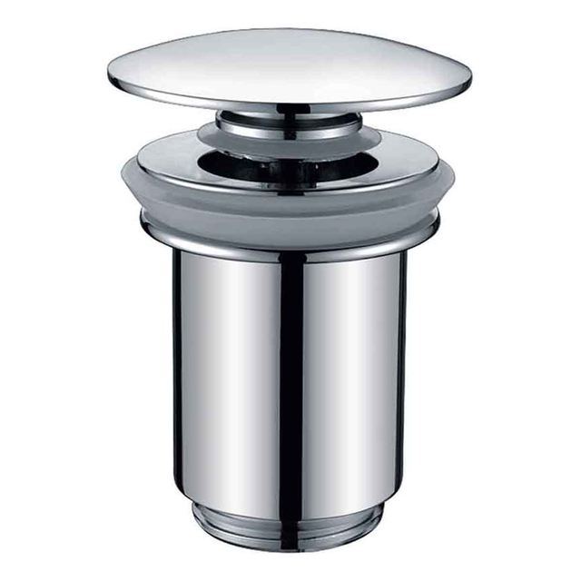 Click Clack Scarico per lavabo da bagno in acciaio inossidabile Scarico per lavabo pop-up con troppopieno