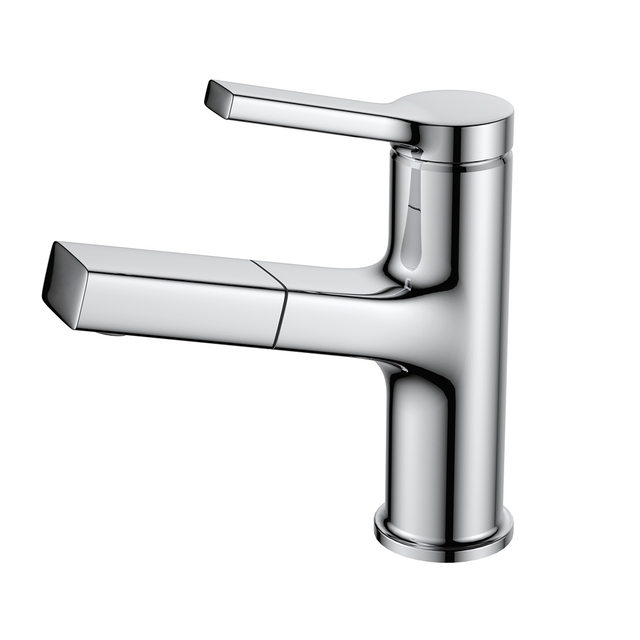 Robinet de lavabo extractible multifonction noir, Design moderne, Production avanc&eacute;e, pour salle de bains