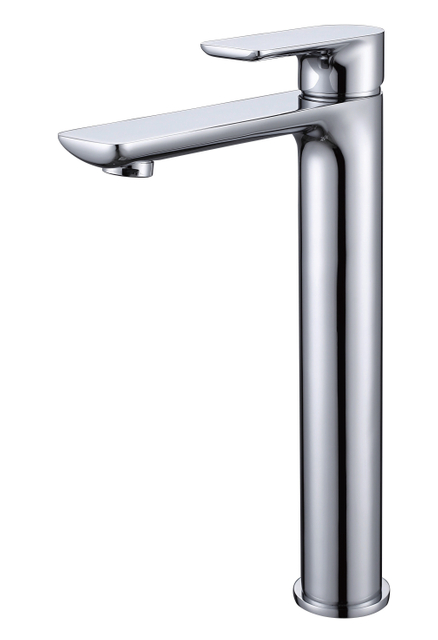 Rubinetto per lavabo da bagno nero opaco elegante di fascia alta a foro singolo per lavelli moderni
