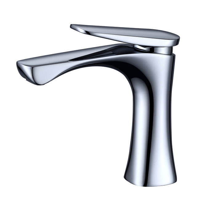 Grifo mezclador de lavabo de ba&ntilde;o de granja de un solo orificio de dise&ntilde;o Simple grifo de lavabo de gota de agua de cuerpo principal de lat&oacute;n