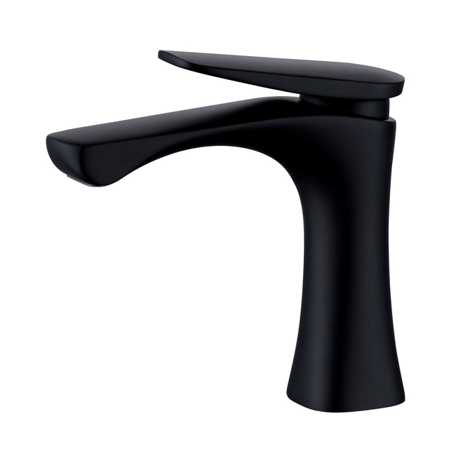 Grifo mezclador de lavabo de ba&ntilde;o de granja de un solo orificio de dise&ntilde;o Simple grifo de lavabo de gota de agua de cuerpo principal de lat&oacute;n