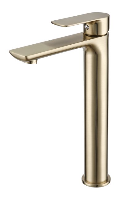 Rubinetto per lavabo da bagno nero opaco elegante di fascia alta a foro singolo per lavelli moderni