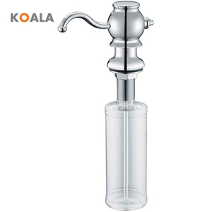 Dispenser di sapone con pompa in vetro per bagno elegante ed elegante
