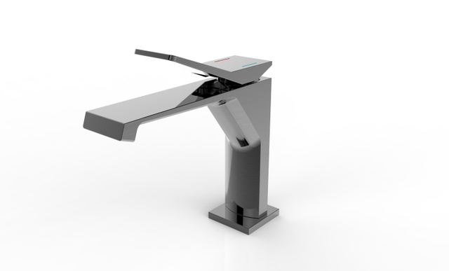 Grifo mezclador monomando para lavabo, grifo de lat&oacute;n con un solo orificio, montaje de ba&ntilde;o de fabricaci&oacute;n profesional